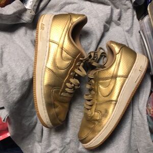 COPY - Nike Air Force 1 Liquid Gold Sneakers - 550 $35 or $30 w/offer